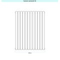 Immagine di Irsap ELLIPSIS 30_V Radiatore 12 elementi L.48 P.4,4 H.88 cm, colore bianco standard finitura lucido Cod.01 HE108801201IR01A01
