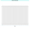 Immagine di Irsap ELLIPSIS 30_V Radiatore 22 elementi L.88 P.4,4 H.66 cm, colore bianco standard finitura lucido Cod.01 HE106602201IR01A01