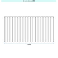 Immagine di Irsap ELLIPSIS 30_V Radiatore 30 elementi L.120 P.4,4 H.68 cm, colore bianco standard finitura lucido Cod.01 HE106803001IR01A01