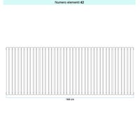 Immagine di Irsap ELLIPSIS 30_V Radiatore 42 elementi L.168 P.4,4 H.71 cm, colore bianco standard finitura lucido Cod.01 HE107104201IR01A01
