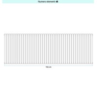 Immagine di Irsap ELLIPSIS 30_V Radiatore 46 elementi L.184 P.4,4 H.68 cm, colore bianco standard finitura lucido Cod.01 HE106804601IR01A01