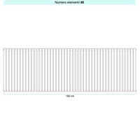 Immagine di Irsap ELLIPSIS 30_V Radiatore 48 elementi L.192 P.4,4 H.103 cm, colore bianco standard finitura lucido Cod.01 HE110304801IR01A01