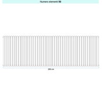 Immagine di Irsap ELLIPSIS 30_V Radiatore 50 elementi L.200 P.4,4 H.153 cm, colore bianco standard finitura lucido Cod.01 HE115305001IR01A01
