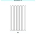 Immagine di Irsap ELLIPSIS 30_V 2 Radiatore 10 elementi L.40 P.5,8 H.223 cm, colore bianco standard finitura lucido Cod.01 HE222301001IR01A01