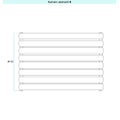 Immagine di Irsap ELLIPSIS_H Radiatore 8 elementi L.182 P.5,3 H.48 cm, colore bianco standard finitura lucido Cod.01 TL118200801IR01H01