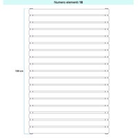 Immagine di Irsap ELLIPSIS_H Radiatore 18 elementi L.122 P.5,3 H.108 cm, colore bianco standard finitura lucido Cod.01 TL112201801IR01H01