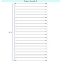 Immagine di Irsap ELLIPSIS_H Radiatore 20 elementi L.52 P.5,3 H.120 cm, colore bianco perla finitura ruvido Cod.16 TL105202016IR01H01