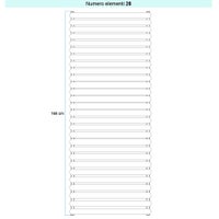 Immagine di Irsap ELLIPSIS_H Radiatore 28 elementi L.92 P.5,3 H.168 cm, colore bianco standard finitura lucido Cod.01 TL109202801IR01H01