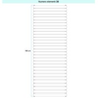 Immagine di Irsap ELLIPSIS_H Radiatore 30 elementi L.70 P.5,3 H.180 cm, colore grigio perla finitura ruvido Cod.L6 TL1070030L6IR01H01