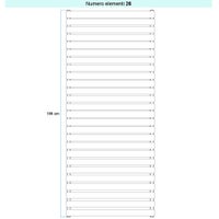 Immagine di Irsap ELLIPSIS_H 2 Radiatore 26 elementi L.92 P.7,6 H.156 cm, colore bianco standard finitura lucido Cod.01 TL209202601IR01H01