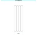 Immagine di Irsap ELLIPSIS_V Radiatore 4 elementi L.24 P.5,3 H.182 cm, colore sunstone finitura ruvido Cod.2D TL11820042DIR01A01