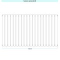Immagine di Irsap ELLIPSIS_V 2 Radiatore 20 elementi L.120 P.7,6 H.70 cm, colore grigio chiaro finitura opaco Cod.8N TL20700208NIR01A01