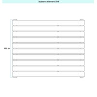 Immagine di Irsap PIANO 2 ORIZZONTALE Radiatore 10 elementi L.70 P.4,6 H.56,8 cm, colore rame martellato finitura ruvido Cod.J4 PI2070010J4IR01H01