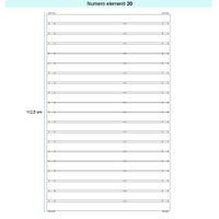 Immagine di Irsap PIANO 2 ORIZZONTALE Radiatore 20 elementi L.70 P.4,6 H.112,8 cm, colore bianco standard finitura lucido Cod.01 PI207002001IR01H01