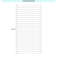Immagine di Irsap PIANO ORIZZONTALE Radiatore 24 elementi L.52 P.3,8 H.135,2 cm, colore bianco standard finitura lucido Cod.01 PI105202401IR01H01