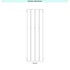 Immagine di Irsap PIANO 2 VERTICALE Radiatore 4 elementi L.23,2 P.4,6 H.52 cm, colore bianco standard finitura lucido Cod.01 PI205200401IR01A01