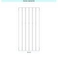 Immagine di Irsap PIANO VERTICALE Radiatore 6 elementi L.34,4 P.3,8 H.182 cm, colore marrone ral 8017 finitura lucido Cod.09 PI118200609IR01A01