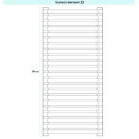 Immagine di Irsap SAX 2 ORIZZONTALE Radiatore 22 elementi L.85 P.8 H.88 cm, colore bianco standard finitura lucido Cod.01 SX208502201IR01H01