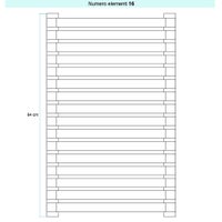 Immagine di Irsap SAX ORIZZONTALE Radiatore 16 elementi L.150 P.5,5 H.64 cm, colore bianco edelweiss finitura lucido Cod.34 SX115001634IR01H01