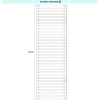 Immagine di Irsap SAX ORIZZONTALE Radiatore 32 elementi L.73 P.5,5 H.128 cm, colore bianco standard finitura lucido Cod.01 SX107303201IR01H01