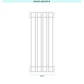 Immagine di Irsap SAX 2 VERTICALE Radiatore 4 elementi L.16 P.8 H.83 cm, colore bianco standard finitura lucido Cod.01 SX208300401IR01A01