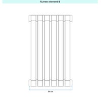 Immagine di Irsap SAX 2 VERTICALE Radiatore 6 elementi L.24 P.8 H.83 cm, colore bruno tabacco finitura ruvido Cod.1B SX20830061BIR01A01