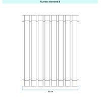 Immagine di Irsap SAX 2 VERTICALE Radiatore 8 elementi L.32 P.8 H.120 cm, colore sablè finitura ruvido Cod.Y4 SX2120008Y4IR01A01