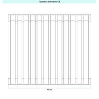 Immagine di Irsap SAX 2 VERTICALE Radiatore 12 elementi L.48 P.8 H.200 cm, colore avorio ral 1013 finitura lucido Cod.02 SX220001202IR01A01