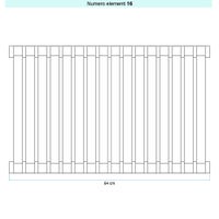 Immagine di Irsap SAX 2 VERTICALE Radiatore 16 elementi L.64 P.8 H.150 cm, colore sablè finitura ruvido Cod.Y4 SX2150016Y4IR01A01