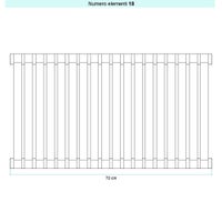 Immagine di Irsap SAX 2 VERTICALE Radiatore 18 elementi L.72 P.8 H.73 cm, colore bianco finitura opaco Cod.J8 SX2073018J8IR01A01