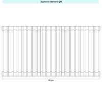 Immagine di Irsap SAX 2 VERTICALE Radiatore 20 elementi L.80 P.8 H.85 cm, colore sablè finitura ruvido Cod.Y4 SX2085020Y4IR01A01