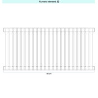 Immagine di Irsap SAX 2 VERTICALE Radiatore 22 elementi L.88 P.8 H.63 cm, colore bianco perla finitura ruvido Cod.16 SX206302216IR01A01