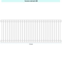 Immagine di Irsap SAX 2 VERTICALE Radiatore 28 elementi L.112 P.8 H.63 cm, colore quartz 1 finitura ruvido Cod.1C SX20630281CIR01A01