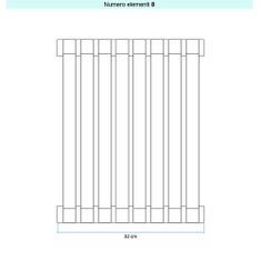 Immagine di Irsap SAX VERTICALE Radiatore 8 elementi L.32 P.5,5 H.63 cm, colore nero ral 9005 finitura lucido Cod.10 SX106300810IR01A01