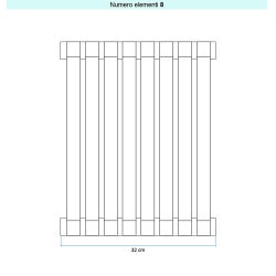 Immagine di Irsap SAX VERTICALE Radiatore 8 elementi L.32 P.5,5 H.150 cm, colore sunstone finitura ruvido Cod.2D SX11500082DIR01A01