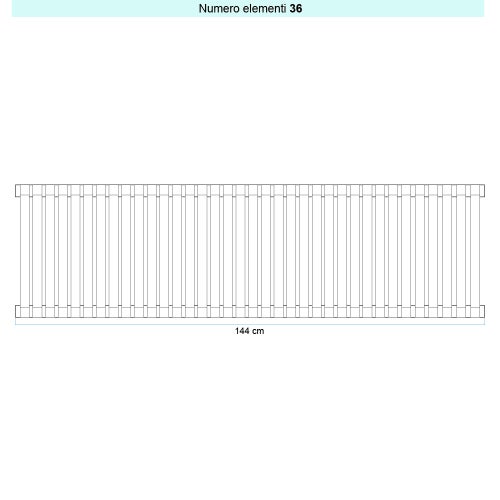 Immagine di Irsap SAX VERTICALE Radiatore 36 elementi L.144 P.5,5 H.90 cm, colore bianco standard finitura lucido Cod.01 SX109003601IR01A01