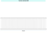 Immagine di Irsap SAX VERTICALE Radiatore 38 elementi L.152 P.5,5 H.50 cm, colore bianco standard finitura lucido Cod.01 SX105003801IR01A01