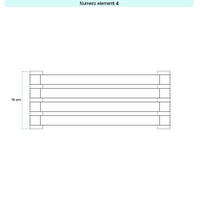 Immagine di Irsap SAX 2 ORIZZONTALE Radiatore 36 elementi L.68 P.8 H.144 cm, colore bianco finitura opaco Cod.J8 SX2068036J8IR01H01