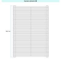 Immagine di Irsap ARPA 18_2 ORIZZONTALE Radiatore 38 elementi L.70 P.6,2 H.102,7 cm, colore sablè finitura ruvido Cod.Y4 A28070038Y4IR01H01