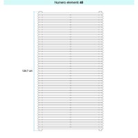 Immagine di Irsap ARPA 18 ORIZZONTALE Radiatore 48 elementi L.70 P.4,6 H.129,7 cm, colore grigio perla finitura ruvido Cod.L6 A18070048L6IR01H01