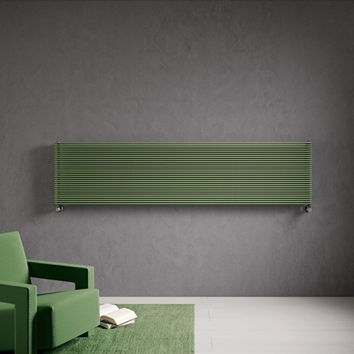 Immagine di Irsap ARPA 12_2 ORIZZONTALE Radiatore 18 elementi L.52 P.5 H.32,8 cm, colore bianco standard finitura lucido Cod.01 A2205201801IR01H01