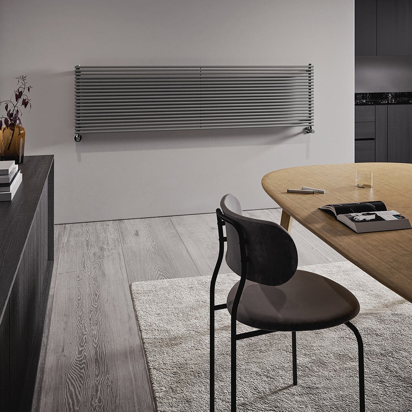 Immagine di Irsap ARPA 18 ORIZZONTALE Radiatore 18 elementi L.122 P.4,6 H.48,7 cm, colore bianco edelweiss finitura lucido Cod.34 A1812201834IR01H01