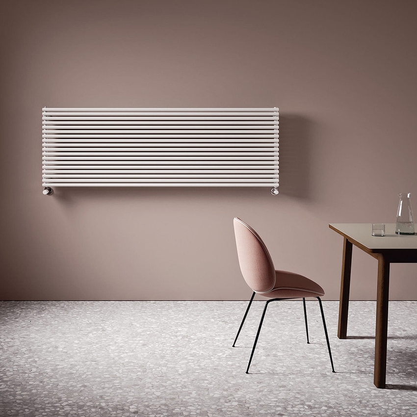 Immagine di Irsap ARPA 23_2 ORIZZONTALE Radiatore 6 elementi L.52 P.7 H.19,8 cm, colore bianco standard finitura lucido Cod.01 SI205200601IR01H01