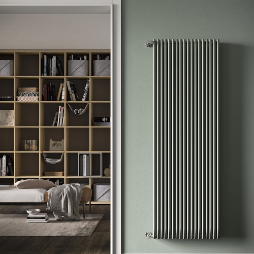 Immagine di Irsap ARPA 23_2 VERTICALE Radiatore 24 elementi L.81 P.7 H.202 cm, colore bianco finitura opaco Cod.J8 SI2202024J8IR01A01