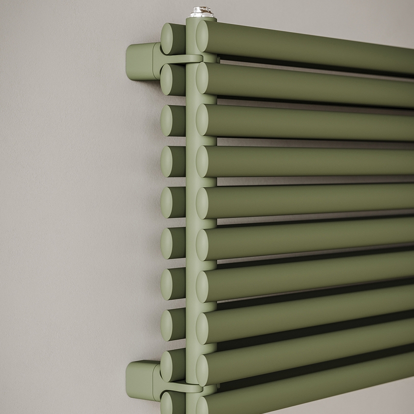 Immagine di Irsap ELLIPSIS 30_H 2 Radiatore 18 elementi L.86 P.5,8 H.72 cm, colore bianco standard finitura lucido Cod.01 HE208601801IR01H01