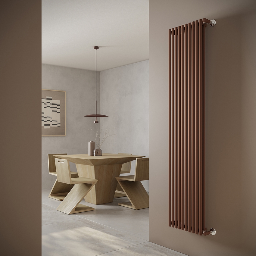 Immagine di Irsap ELLIPSIS 30_V 2 Radiatore 32 elementi L.128 P.5,8 H.153 cm, colore bianco standard finitura lucido Cod.01 HE215303201IR01A01