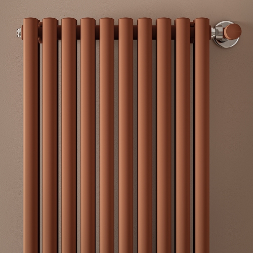 Immagine di Irsap ELLIPSIS 30_V 2 Radiatore 18 elementi L.72 P.5,8 H.223 cm, colore bianco standard finitura lucido Cod.01 HE222301801IR01A01