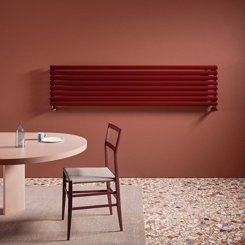 Immagine di Irsap ELLIPSIS_H Radiatore 18 elementi L.182 P.5,3 H.108 cm, colore bianco standard finitura lucido Cod.01 TL118201801IR01H01