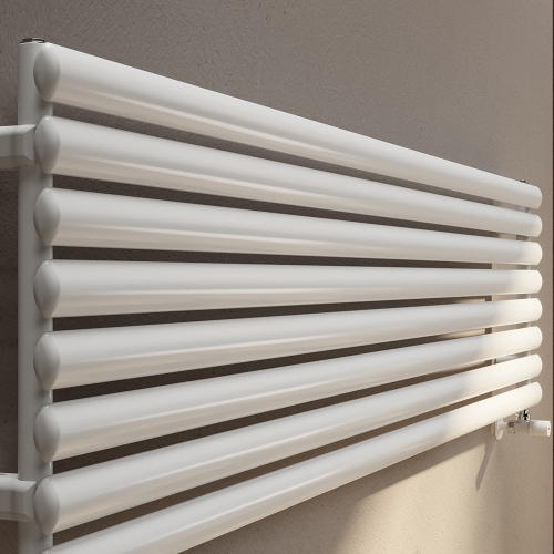 Immagine di Irsap ELLIPSIS_H Radiatore 12 elementi L.152 P.5,3 H.72 cm, colore bianco standard finitura lucido Cod.01 TL115201201IR01H01