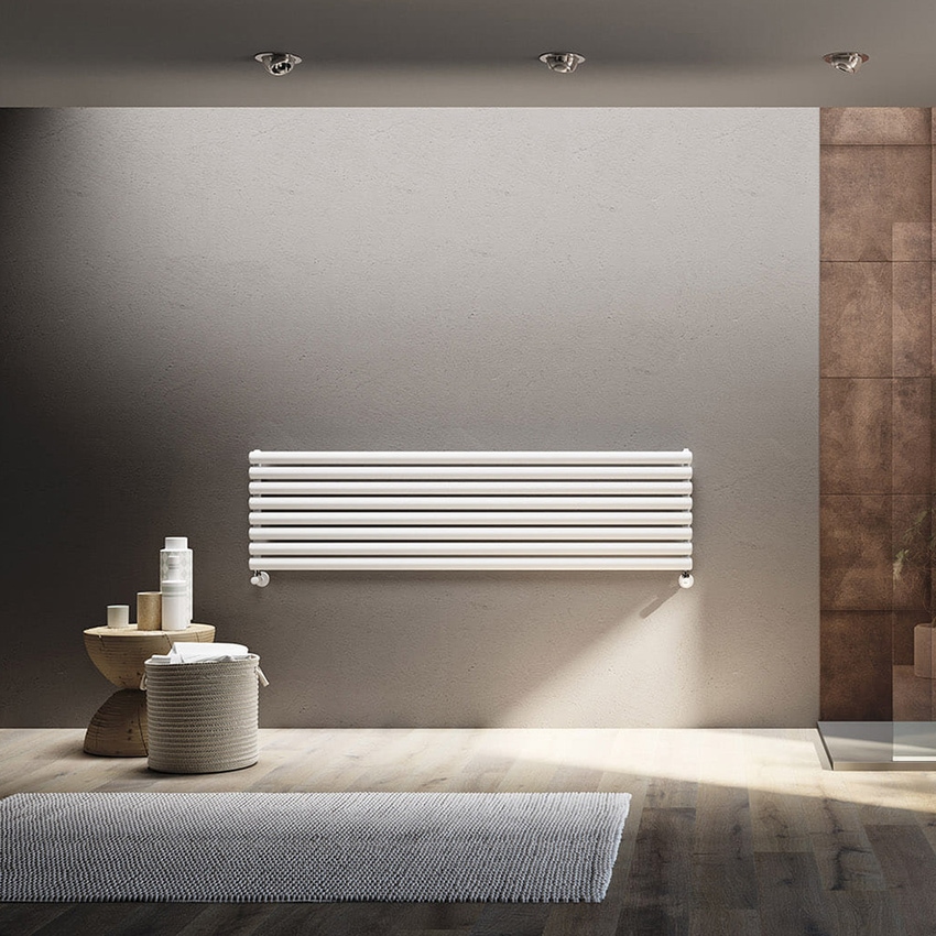 Immagine di Irsap ELLIPSIS_H Radiatore 18 elementi L.182 P.5,3 H.108 cm, colore bianco standard finitura lucido Cod.01 TL118201801IR01H01